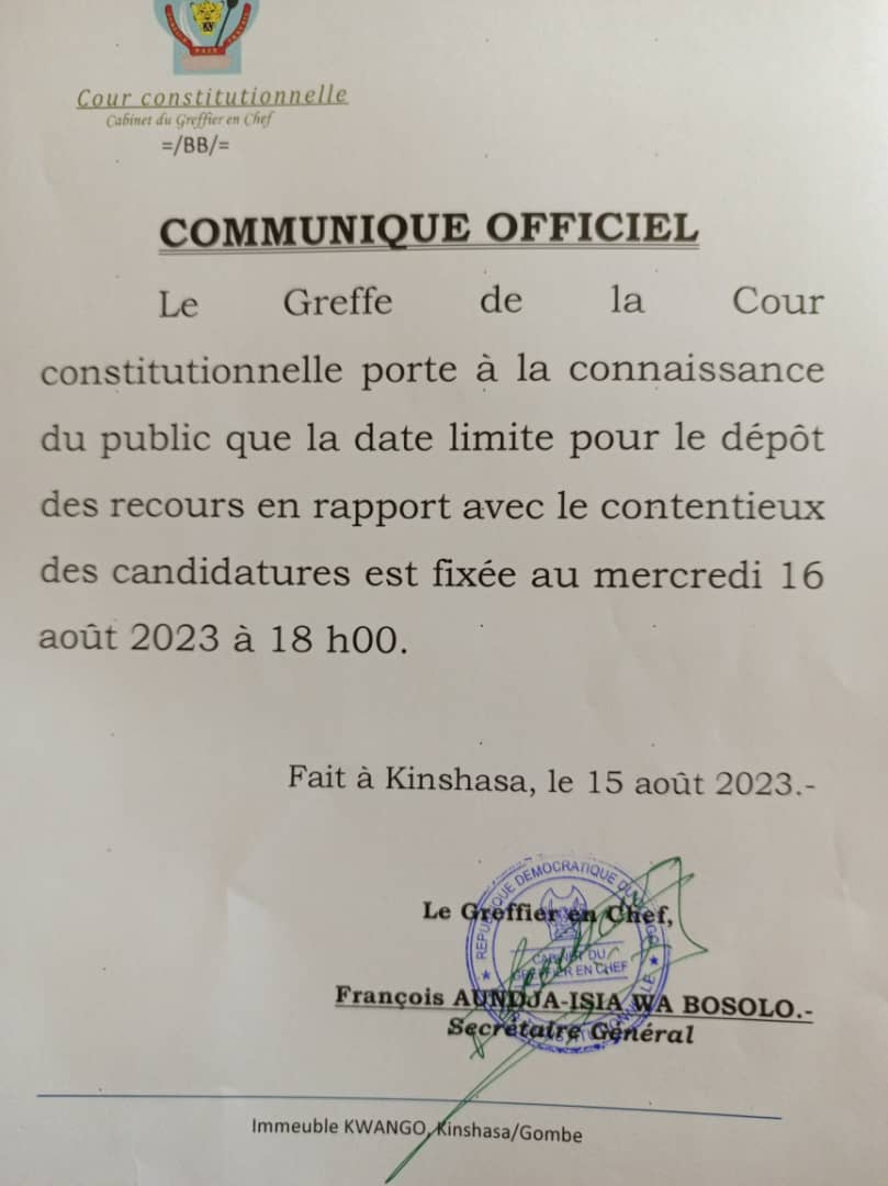 Communiqué 